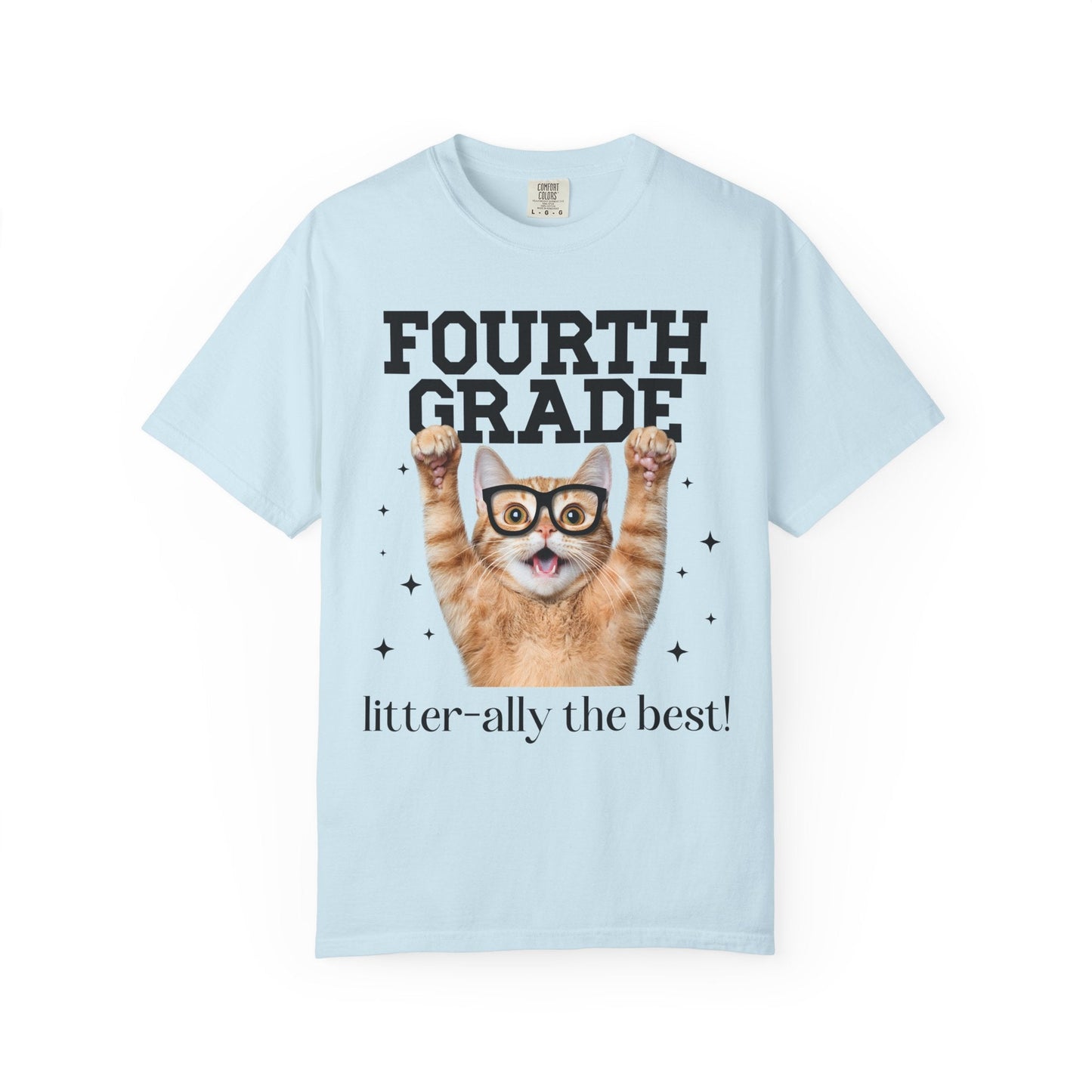 Fourth Grade Cat Teacher Tee