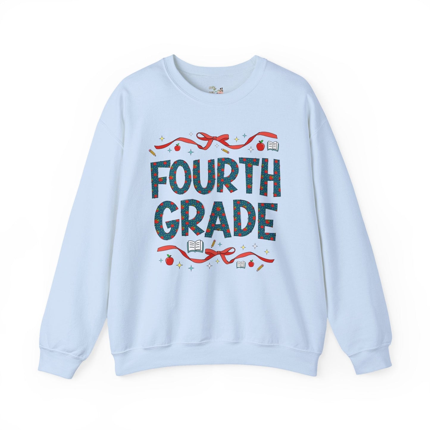 Fourth Grade Teacher Sweatshirt with Cute Bows