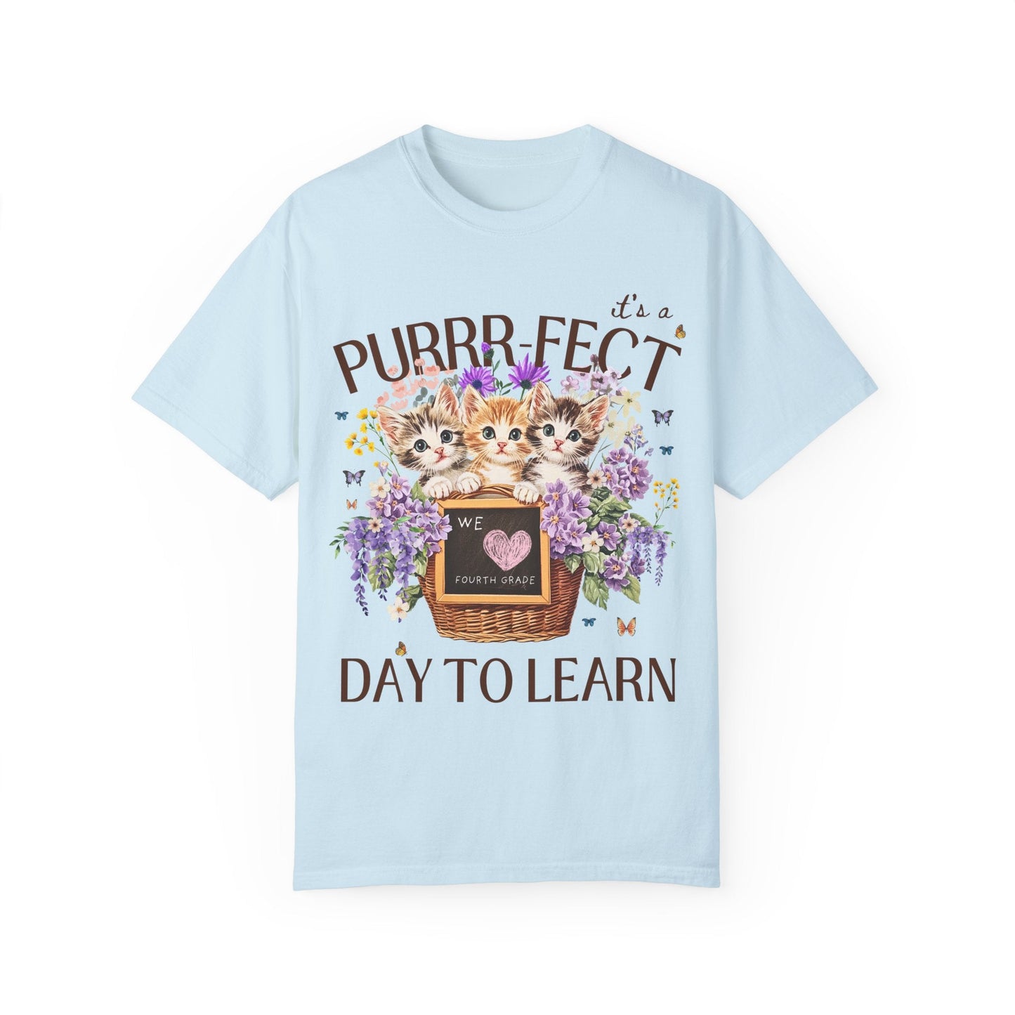 Fourth Grade Teacher Cat Tee