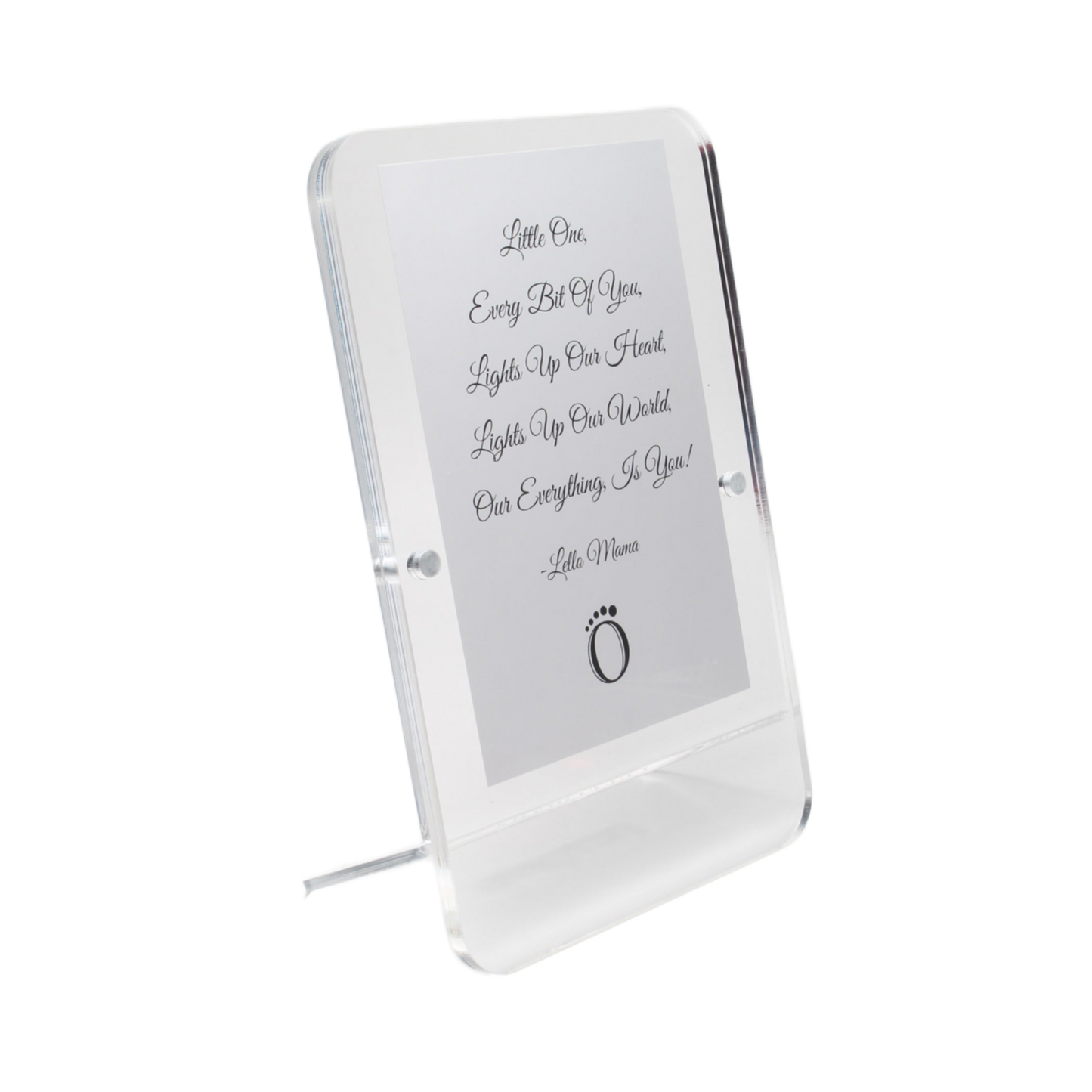 LELLOBABY™ - Acrylic Picture Frame Double Clear (For 4" x 6" Vertical Photos)