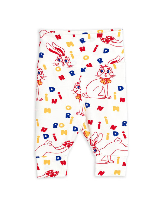 Mr Rabbit Aop Nb Leggings - Offwhite