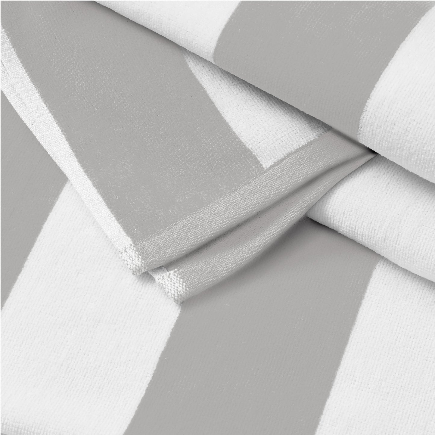 Cotton Velour Cabana Stripe Beach Towel - Novia Collection
