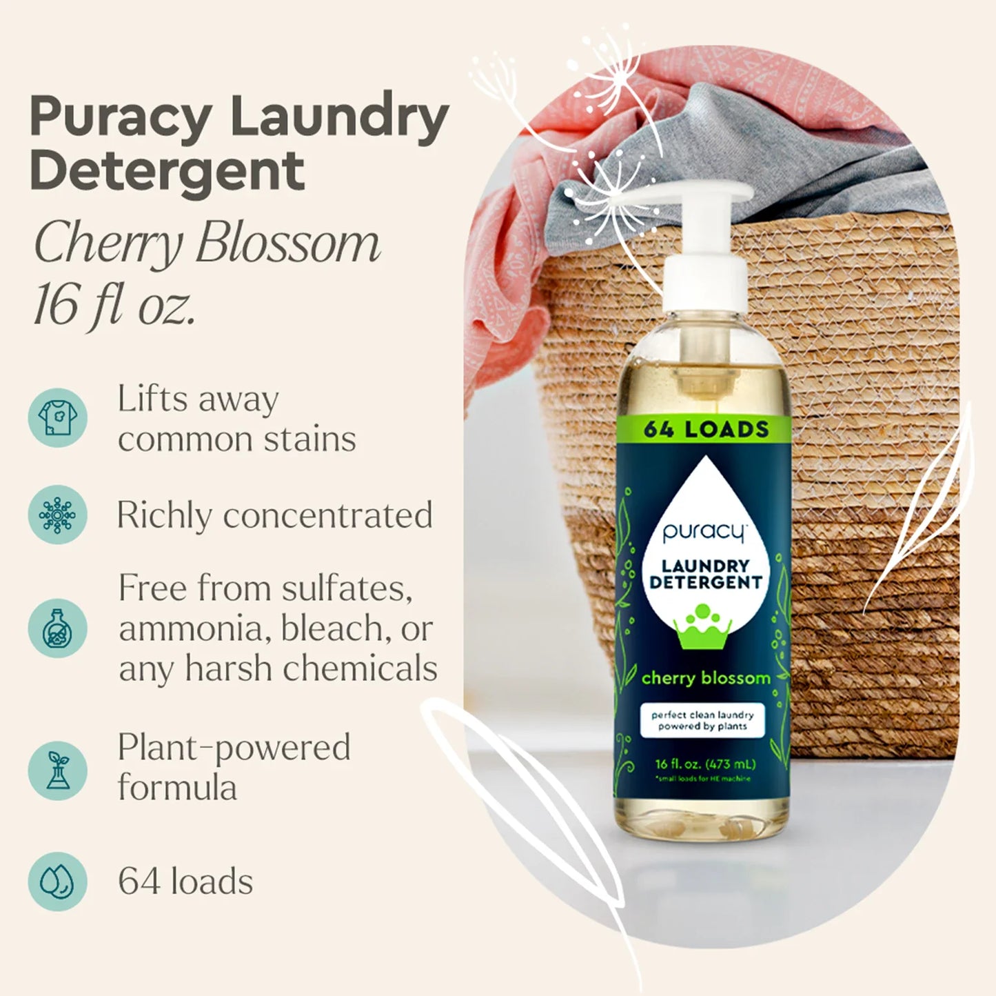 Laundry Detergent (Concentrated, Sulfate-Free)