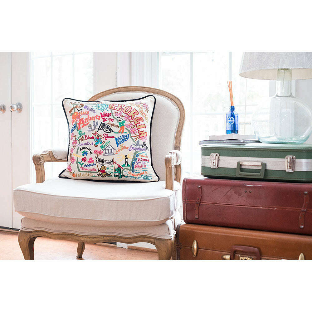 Georgia Hand-Embroidered Pillow