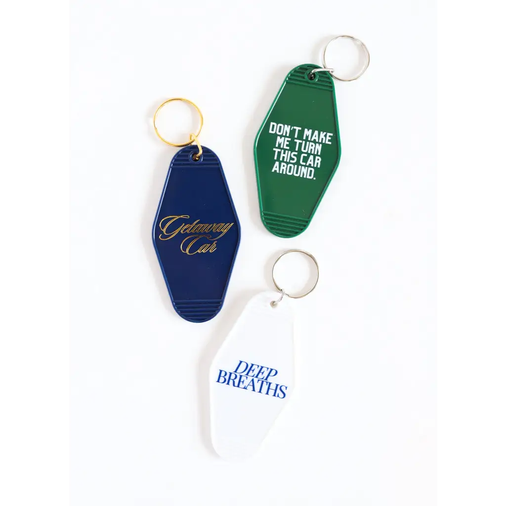 Getaway Car Vintage Motel Key Tag