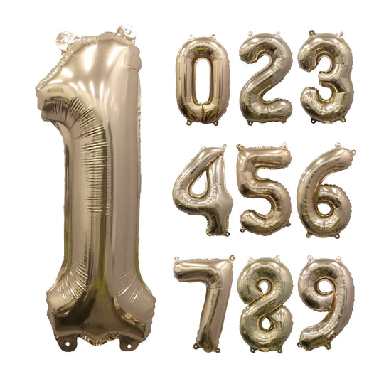 Gold Foil Number Balloon – 32" Party Decor