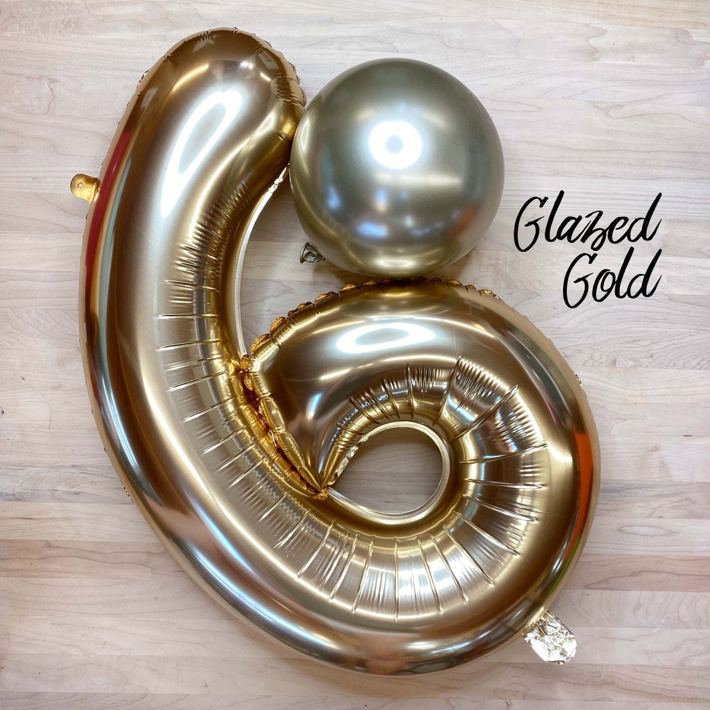 Gold Foil Number Balloon – 32" Party Decor