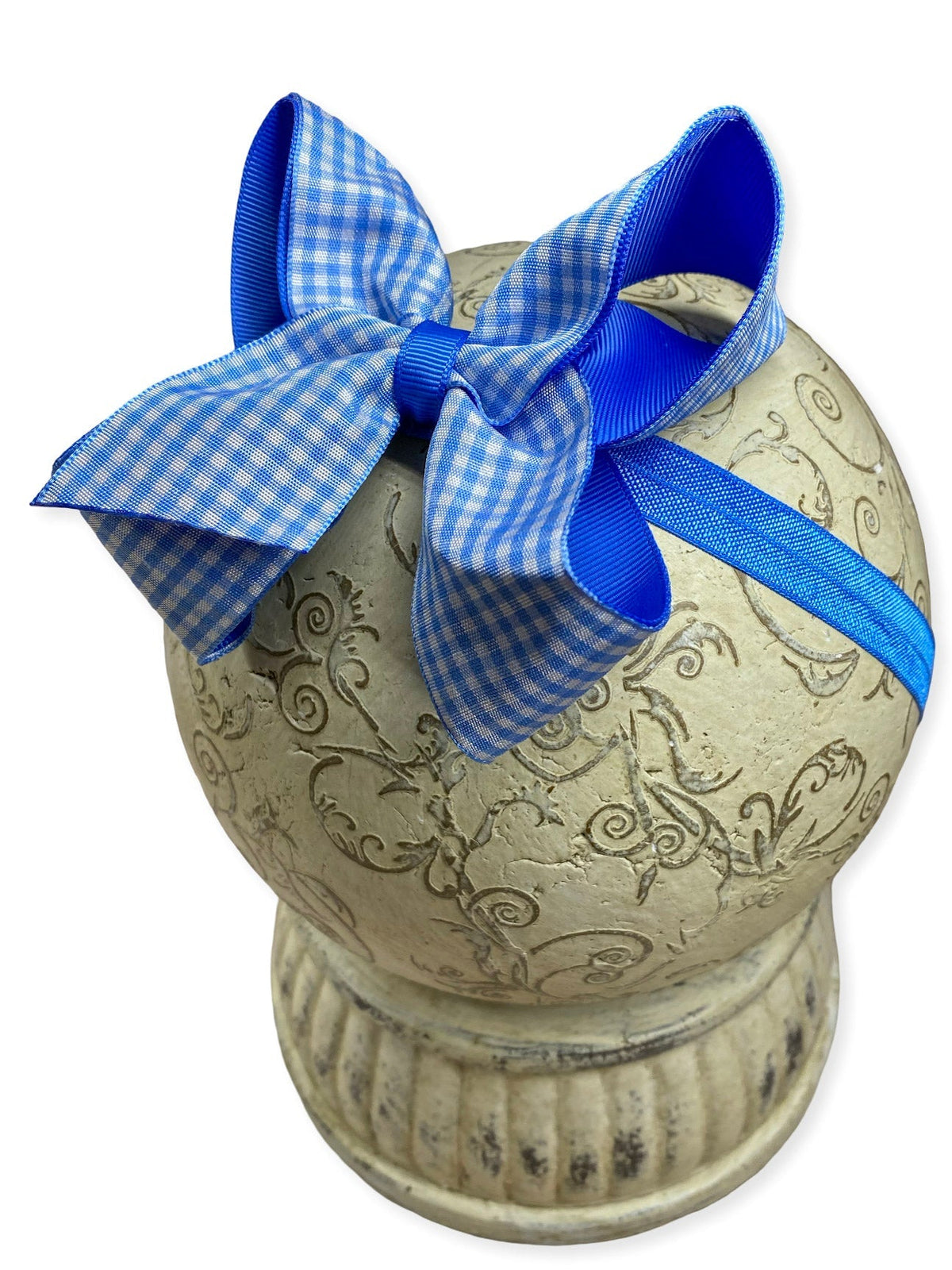 Gingham Classic Boutique Hair Bow | Clip or Headband