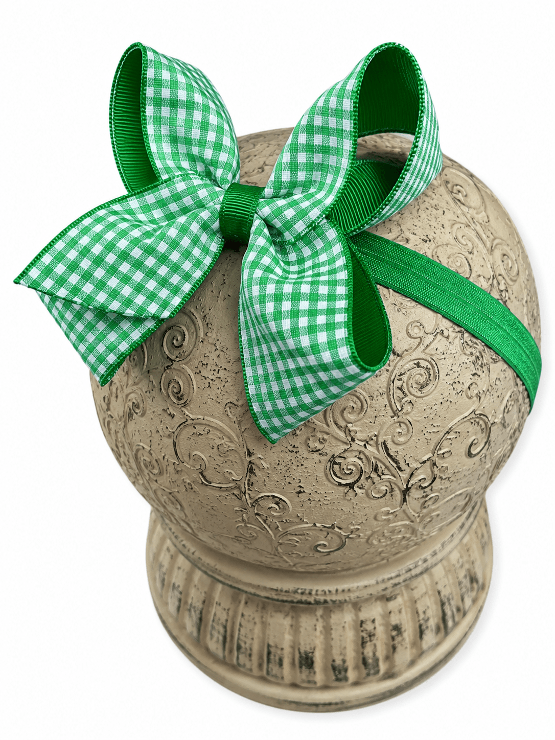 Gingham Classic Boutique Hair Bow | Clip or Headband