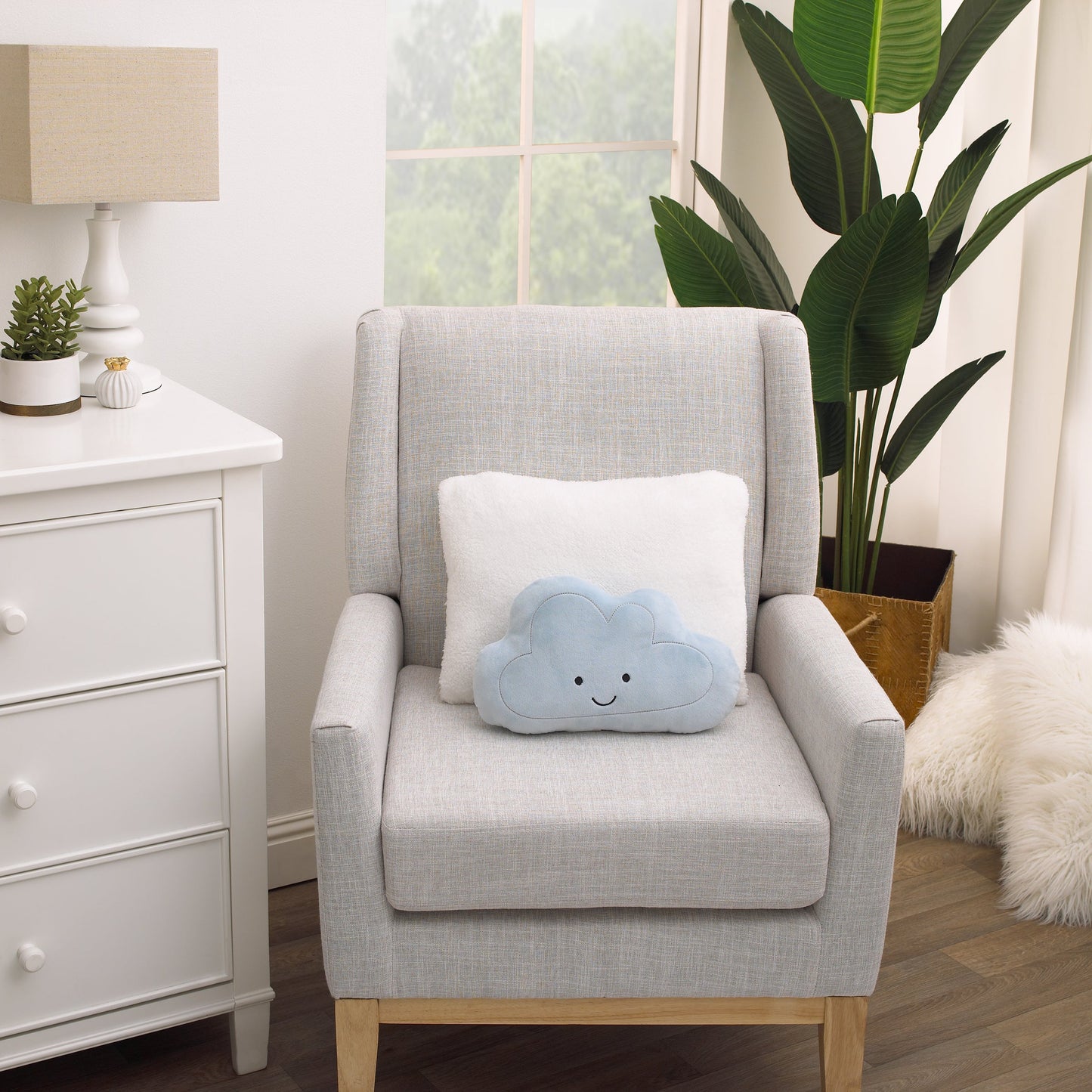 Happy Little Clouds Decorative Pillow