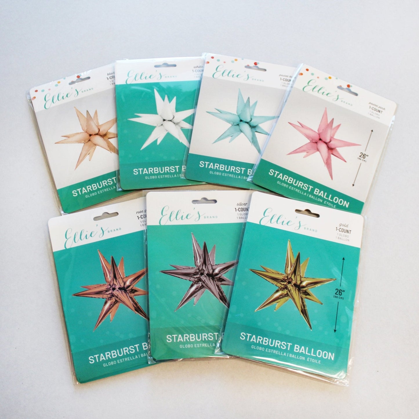 Gold Starburst Cluster Balloon – 26" and 40"