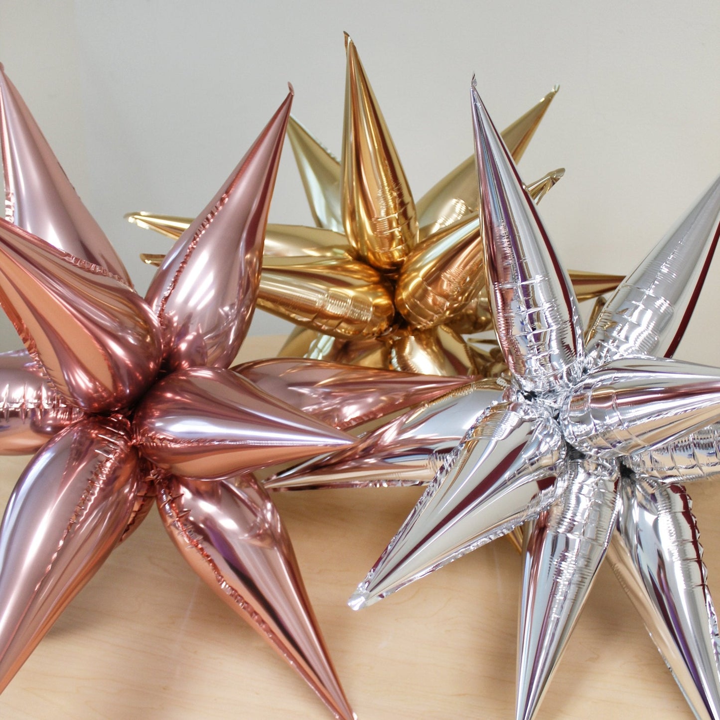 Gold Starburst Cluster Balloon – 40" Foil | Ellie’s Party Supply