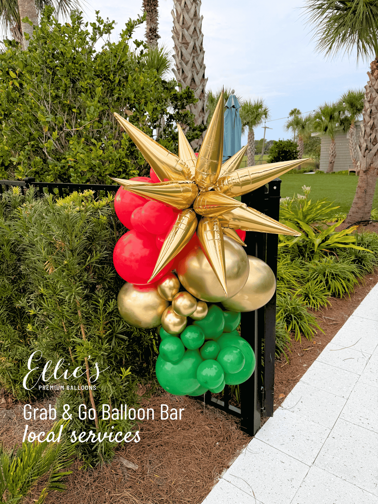 Gold Starburst Cluster Balloon – 26" and 40"