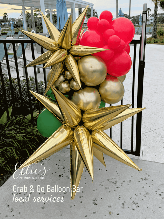 Gold Starburst Cluster Balloon – 26" and 40"