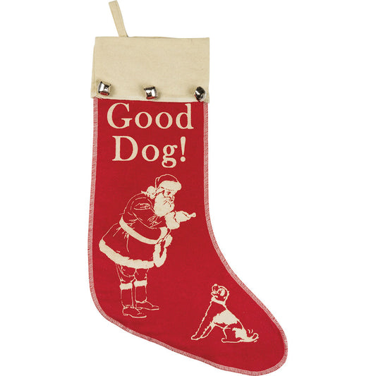 Good Dog Vintage Style Felt Stocking