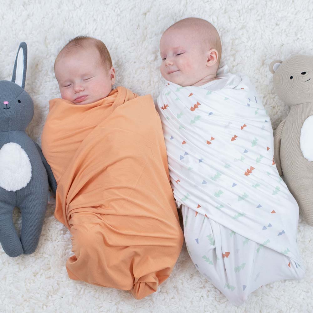 Triangles and Gray 2 PK Swaddle Blanket