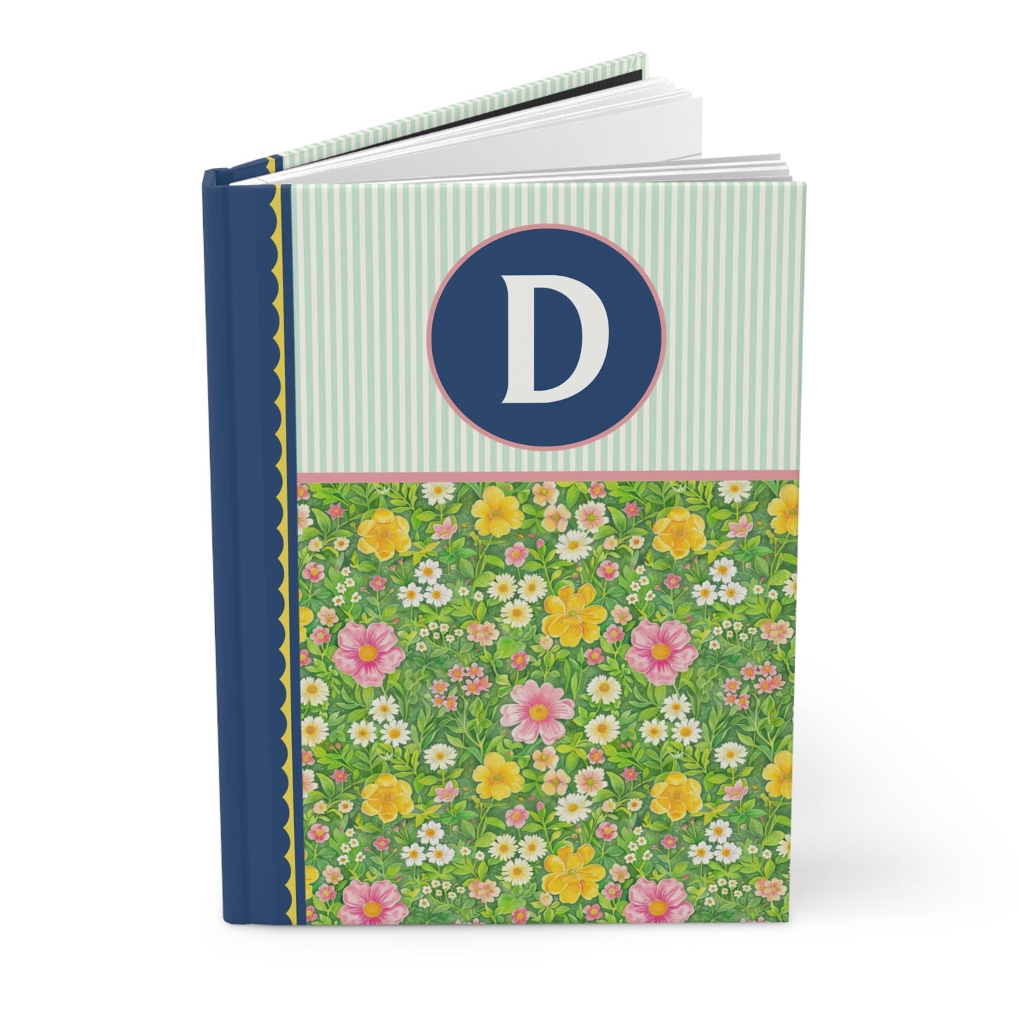 Green Flower Notebook: D