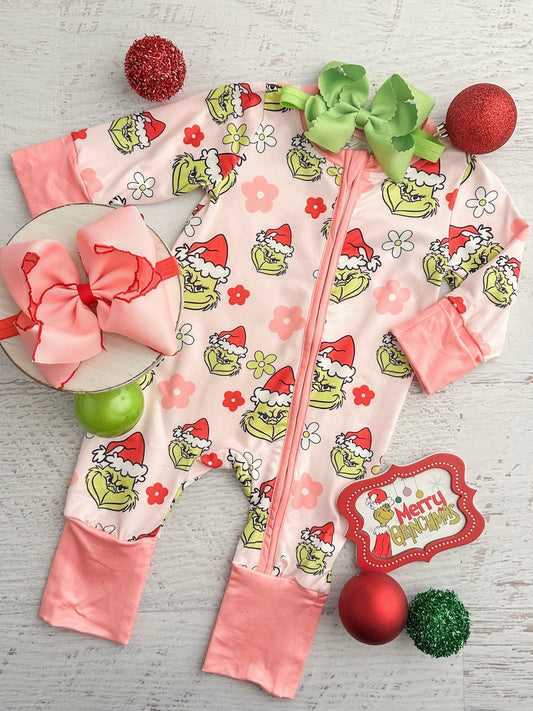 Grinchmas Pink Infant Onesie
