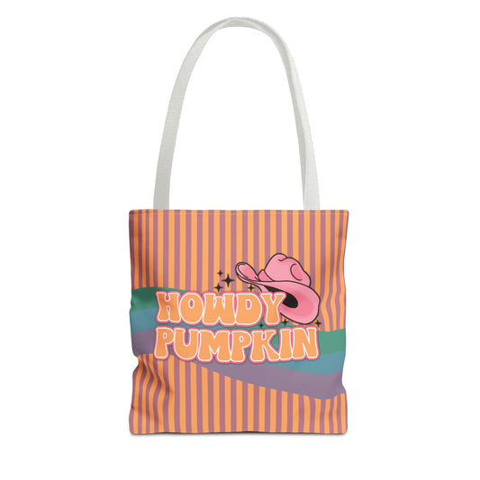Groovy Halloween Tote: Howdy Pumpkin
