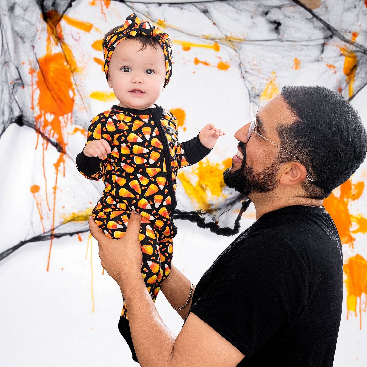 Halloween | Candy Corn | Bamboo Zipper Pajamas