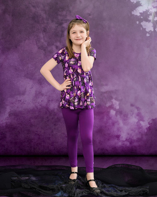 Halloween | Witches’ Brew | Bamboo Peplum & Leggings Set