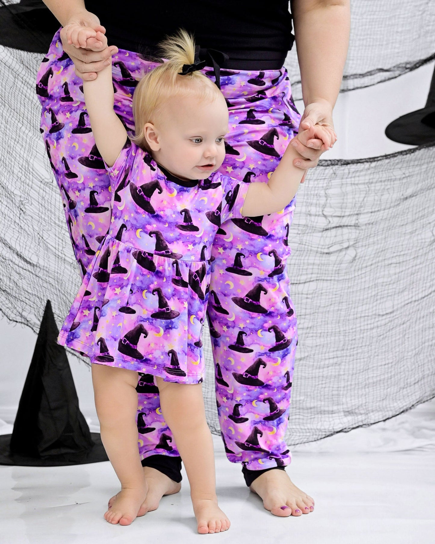 Halloween | Starry Witch Hats | Women’s Bamboo Joggers