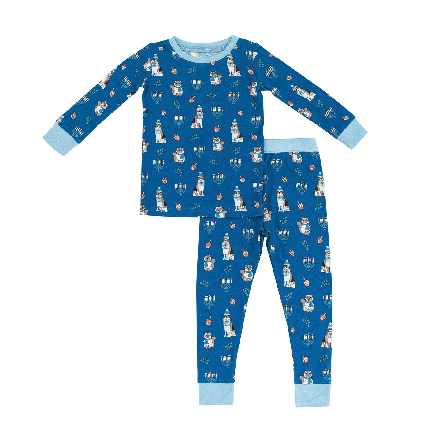 PREORDER - Hanukkah Pets (Long Sleeve PJ) - Blue
