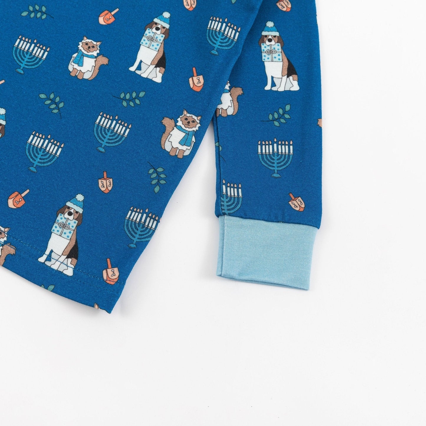 PREORDER - Hanukkah Pets (Long Sleeve PJ) - Blue