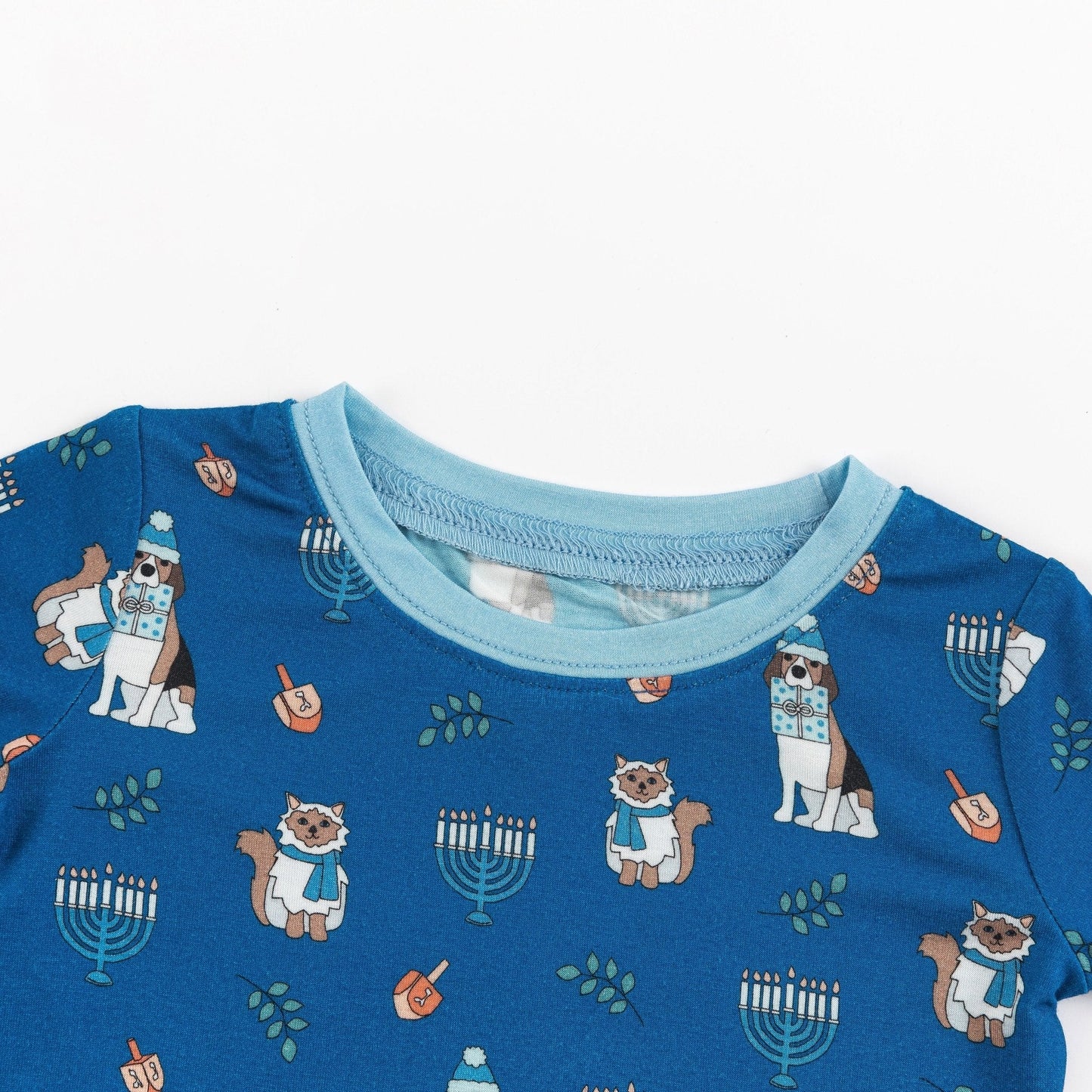 PREORDER - Hanukkah Pets (Long Sleeve PJ) - Blue