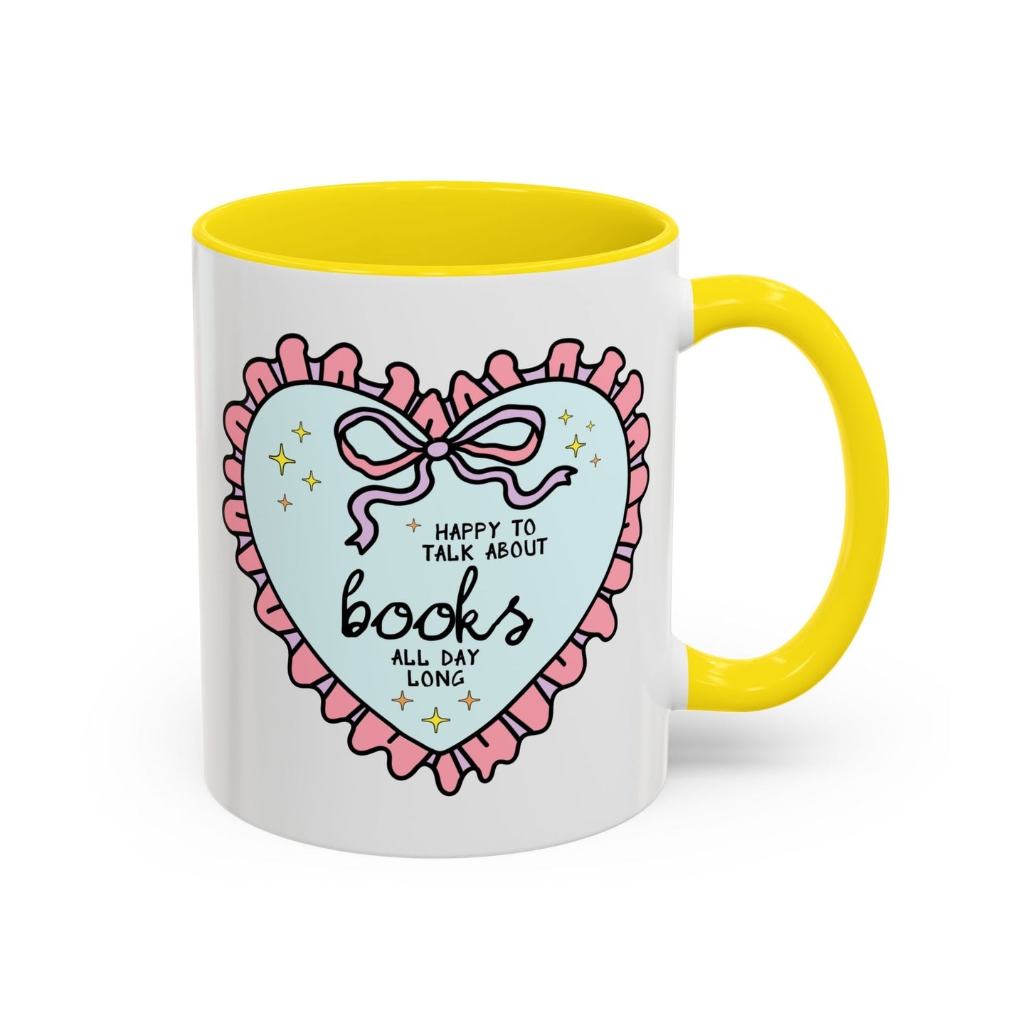 Happy to Talk About Books All Day Long Coffee Mug