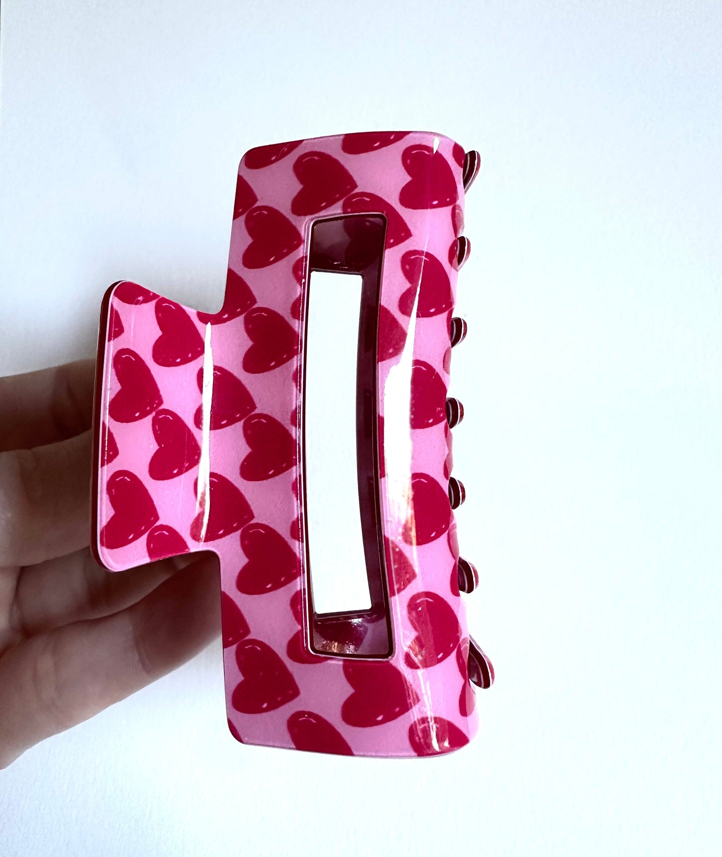 Heart Plastic Hair Claw