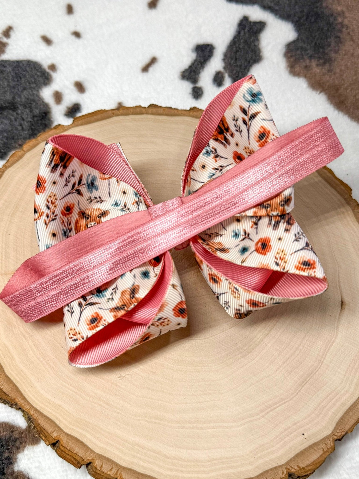 Highland Bloom Double Layer Hair Bow