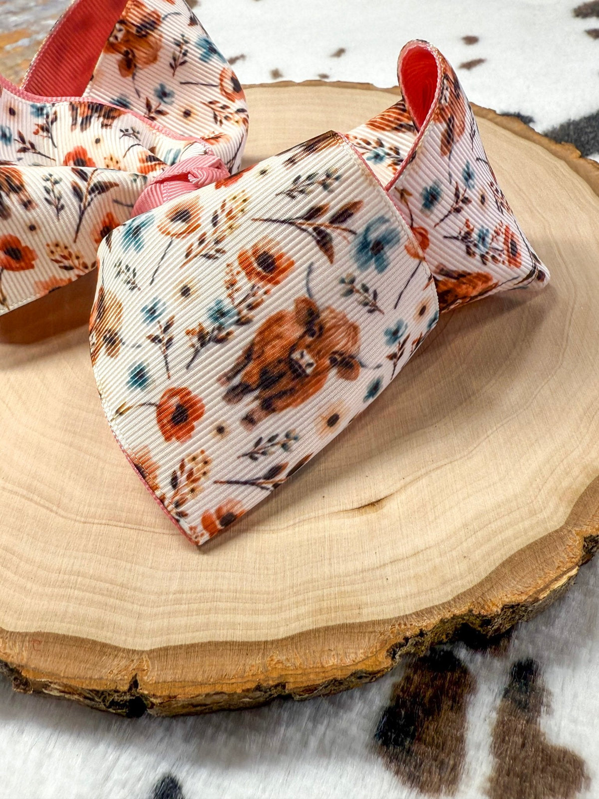Highland Bloom Double Layer Hair Bow