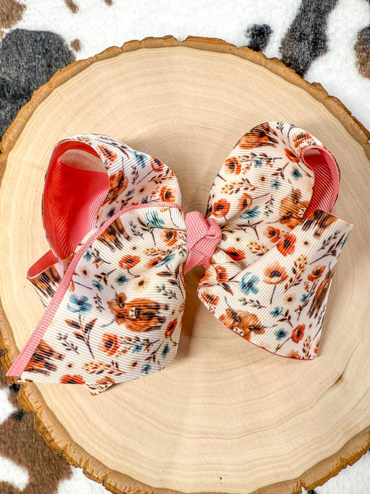 Highland Bloom Double Layer Hair Bow