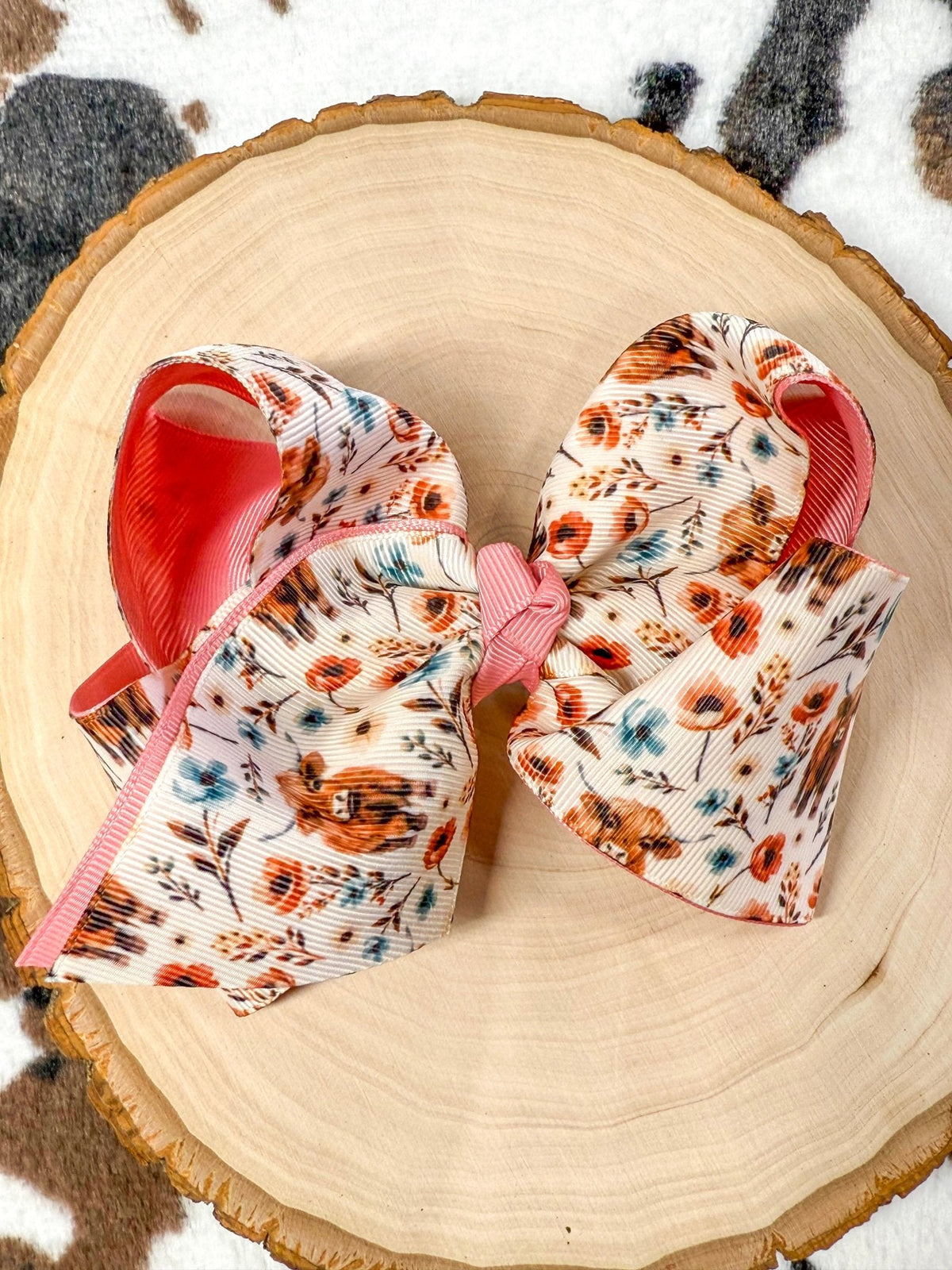 Highland Bloom Double Layer Hair Bow
