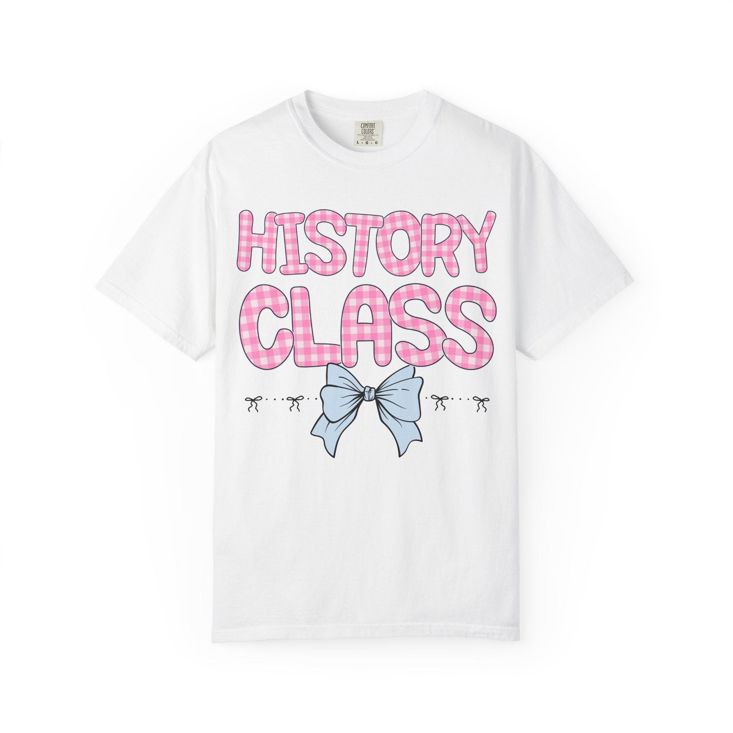 History Teacher Gingham Tee