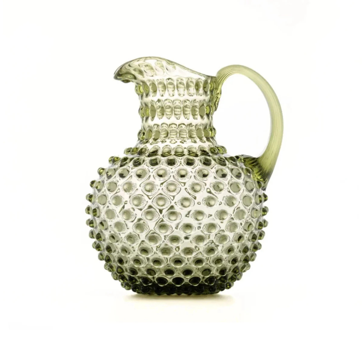 Hobnail Jug - Large - Moss Green