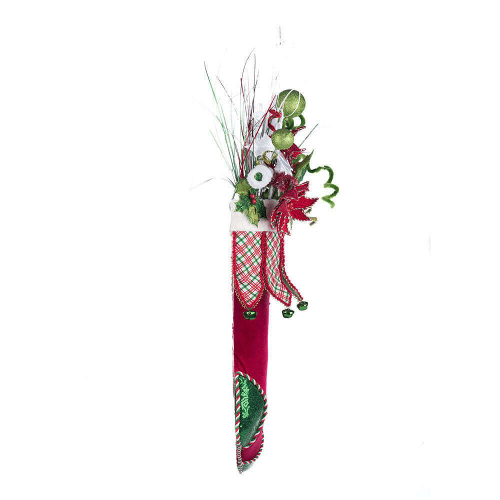 Holly Woods Stocking With Floral Wall Piece | Christmas Decor | Katherine's Collection