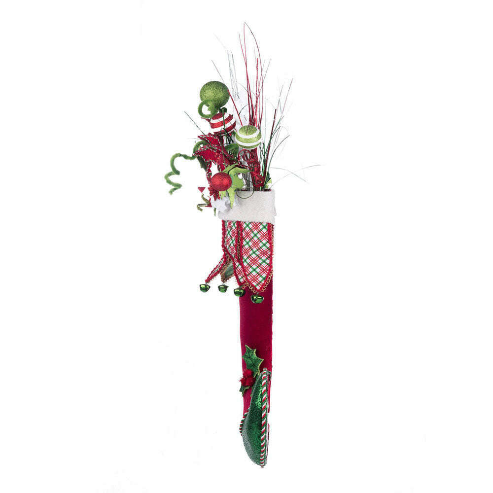 Holly Woods Stocking With Floral Wall Piece | Christmas Decor | Katherine's Collection