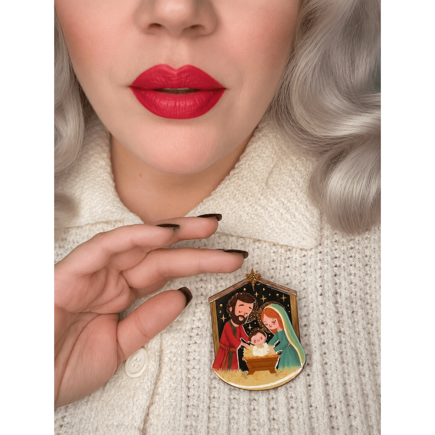 Holy Night Brooch by Laliblue x Lipstick & Chrome