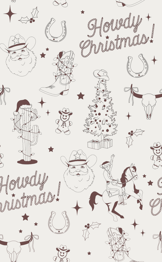 Howdy Christmas Sweat Set