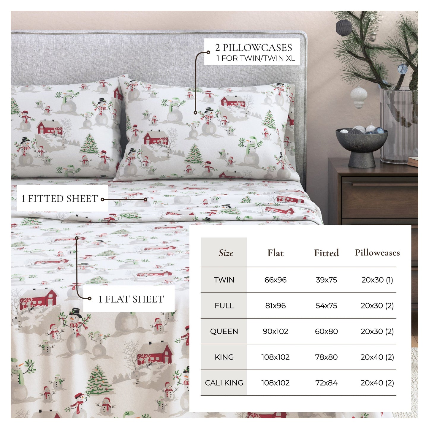 Turkish Cotton Flannel Sheet - Stratton Collection
