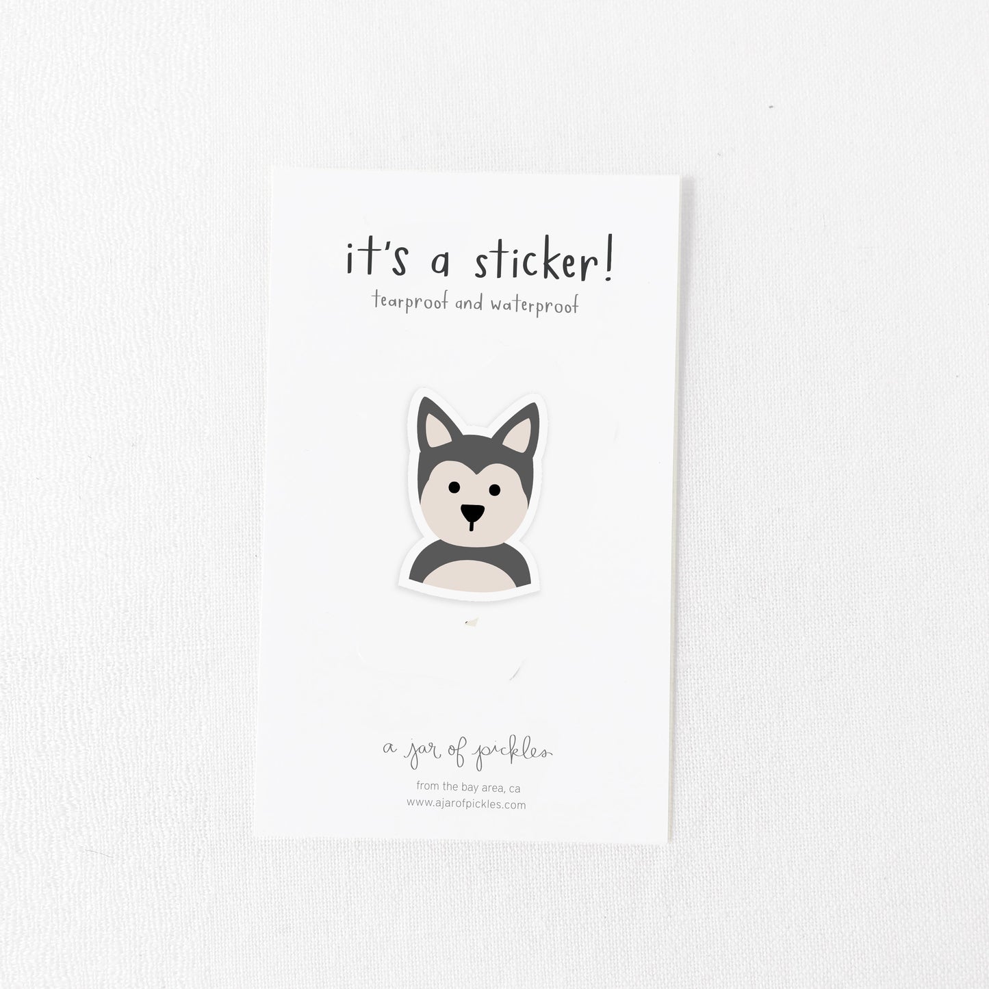 Husky Dog Vinyl Sticker