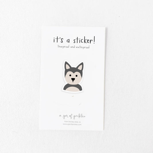 Husky Dog Vinyl Sticker