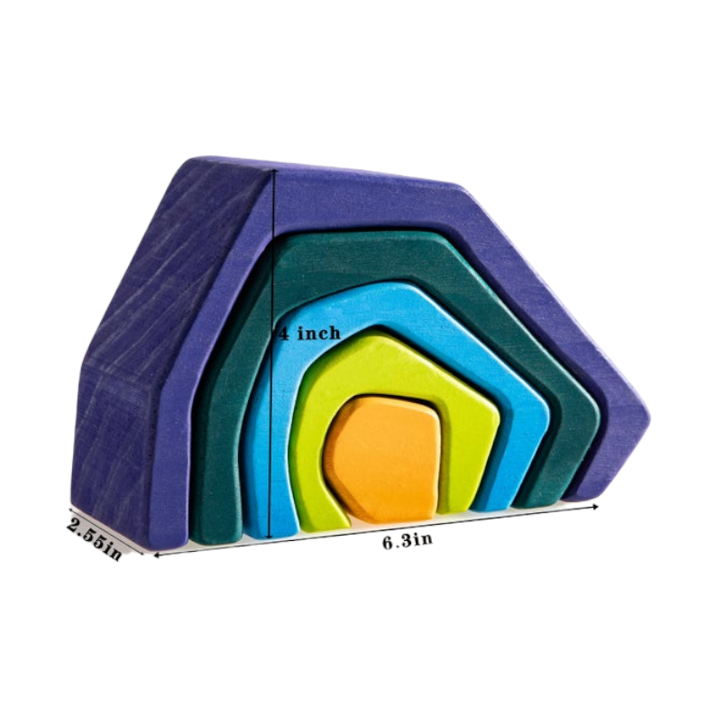 5-Piece Stone Caves Stacking Block Set