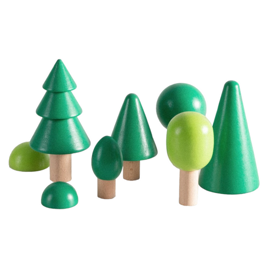 **Pre-order (Ships in 1-2 Weeks)**8 Pcs Wooden Trees Toy Set
