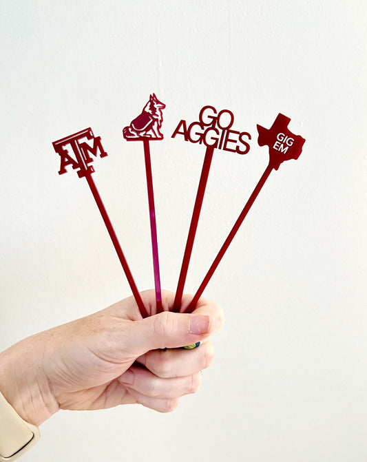 Texas A&M Stir Stick Set