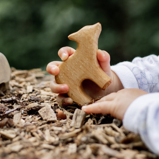 Wooden Deer Calf Waldorf Toy