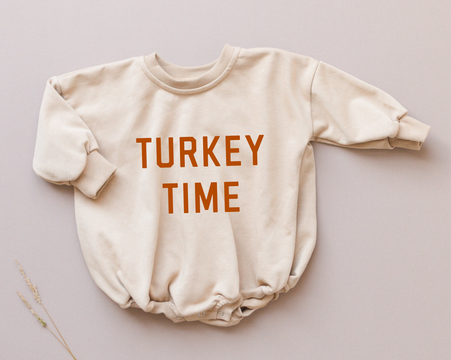 Turkey Time Sweatshirt Romper  - more colors