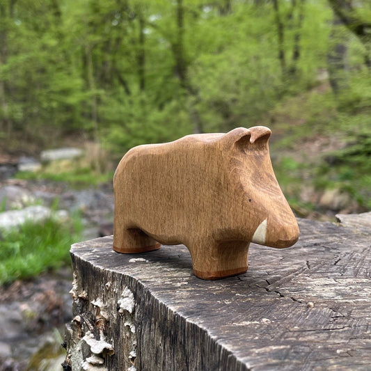 Wooden Boar Waldorf Toy
